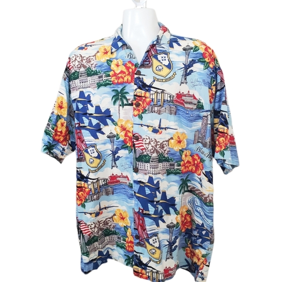 ‼️SOLD‼️ US Navy Art By Gavin Blue Angels Hawaiian - Picture 6 of 16